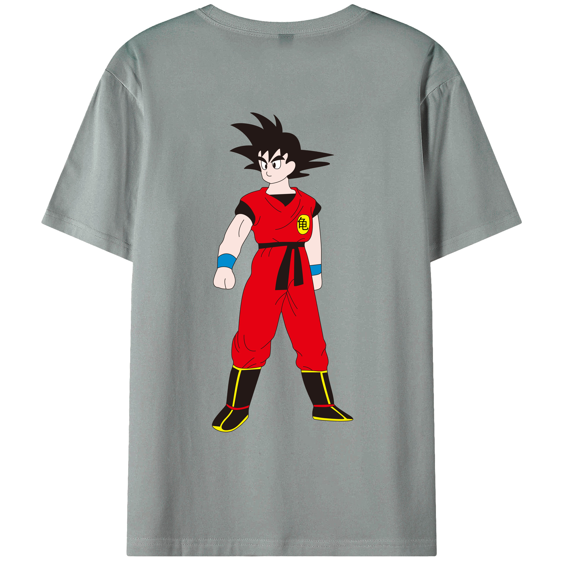 （画像用） ドラゴンボール 孫悟空（そん ごくう）Son Goku カカロット DRAGON BALL Kakarotto 綿100％ メンズ半袖Tシャツ（バックプリント） 通気性